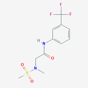 2-[methyl(methylsulfonyl)amino]-N-[3-(trifluoromethyl)phenyl]acetamide