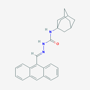 molecular formula C26H27N3O B448644 9-anthracenecarbaldehyde N-(1-adamantyl)semicarbazone 