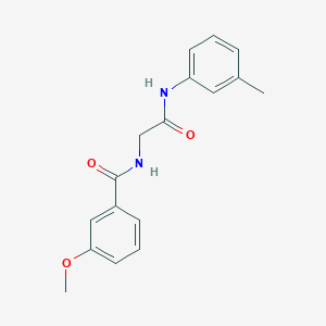 3-methoxy-N-{2-[(3-methylphenyl)amino]-2-oxoethyl}benzamide