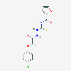N-[[2-(4-chlorophenoxy)propanoylamino]carbamothioyl]furan-2-carboxamide