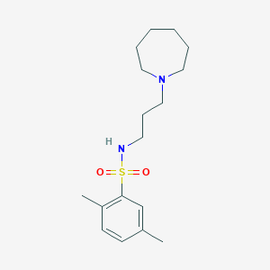 N-[3-(AZEPAN-1-YL)PROPYL]-2,5-DIMETHYLBENZENE-1-SULFONAMIDE