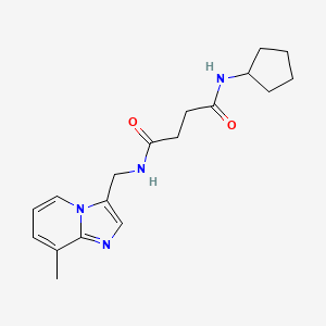 N-cyclopentyl-N'-[(8-methylimidazo[1,2-a]pyridin-3-yl)methyl]succinamide