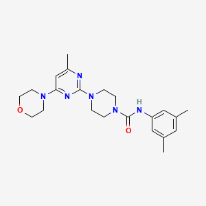 N-(3,5-dimethylphenyl)-4-[4-methyl-6-(4-morpholinyl)-2-pyrimidinyl]-1-piperazinecarboxamide