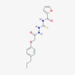 molecular formula C17H19N3O4S B448649 N-({2-[(4-propylphenoxy)acetyl]hydrazino}carbothioyl)-2-furamide 