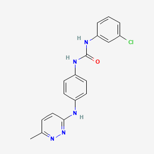 N-(3-chlorophenyl)-N'-{4-[(6-methyl-3-pyridazinyl)amino]phenyl}urea