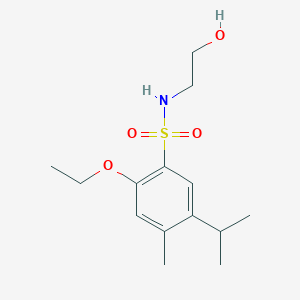 {[2-Ethoxy-4-methyl-5-(methylethyl)phenyl]sulfonyl}(2-hydroxyethyl)amine