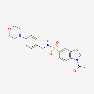 1-ACETYL-N-{[4-(MORPHOLIN-4-YL)PHENYL]METHYL}-2,3-DIHYDRO-1H-INDOLE-5-SULFONAMIDE