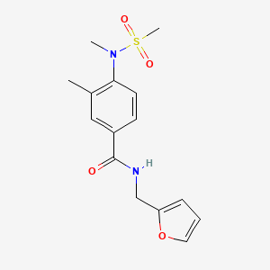 N-[(FURAN-2-YL)METHYL]-3-METHYL-4-(N-METHYLMETHANESULFONAMIDO)BENZAMIDE