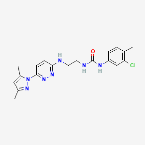 N-(3-chloro-4-methylphenyl)-N'-(2-{[6-(3,5-dimethyl-1H-pyrazol-1-yl)-3-pyridazinyl]amino}ethyl)urea