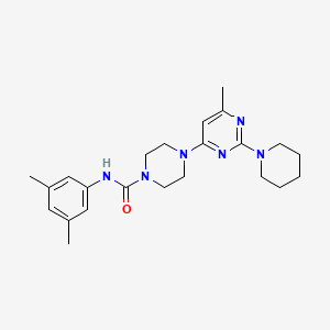 N-(3,5-Dimethylphenyl)-4-[6-methyl-2-(piperidin-1-YL)pyrimidin-4-YL]piperazine-1-carboxamide