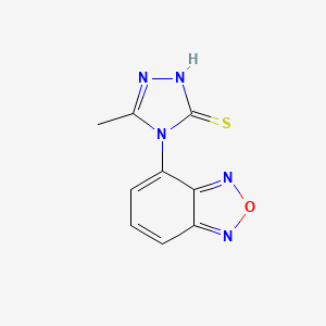 4-(2,1,3-benzoxadiazol-4-yl)-5-methyl-4H-1,2,4-triazole-3-thiol