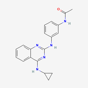 N-(3-{[4-(cyclopropylamino)-2-quinazolinyl]amino}phenyl)acetamide