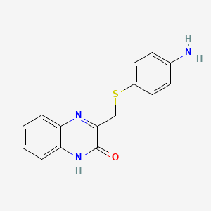 3-{[(4-Aminophenyl)sulfanyl]methyl}-1,2-dihydroquinoxalin-2-one