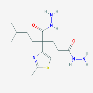 2-Isopentyl-2-(2-methyl-1,3-thiazol-4-yl)pentanedihydrazide