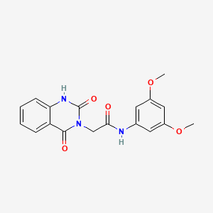 N-(3,5-dimethoxyphenyl)-2-(2-hydroxy-4-oxoquinazolin-3(4H)-yl)acetamide