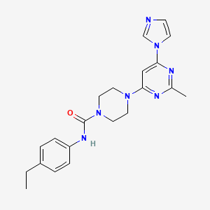 N-(4-ethylphenyl)-4-[6-(1H-imidazol-1-yl)-2-methyl-4-pyrimidinyl]-1-piperazinecarboxamide