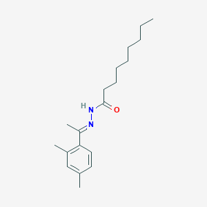 N'-[1-(2,4-dimethylphenyl)ethylidene]nonanohydrazide