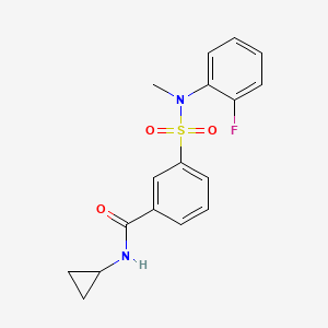 N-cyclopropyl-3-{[(2-fluorophenyl)(methyl)amino]sulfonyl}benzamide