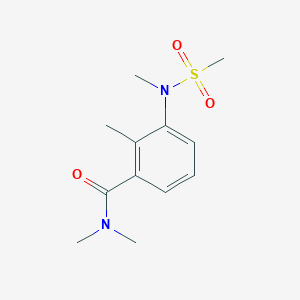 molecular formula C12H18N2O3S B4486678 N,N,2-TRIMETHYL-3-(N-METHYLMETHANESULFONAMIDO)BENZAMIDE 