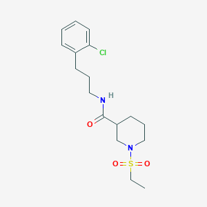 N-[3-(2-CHLOROPHENYL)PROPYL]-1-(ETHANESULFONYL)PIPERIDINE-3-CARBOXAMIDE