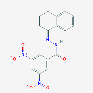 molecular formula C17H14N4O5 B448669 N'-(3,4-dihydro-1(2H)-naphthalenylidene)-3,5-dinitrobenzohydrazide 
