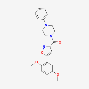 1-{[5-(2,5-dimethoxyphenyl)-3-isoxazolyl]carbonyl}-4-phenylpiperazine