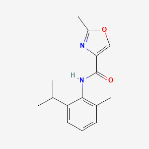 2-methyl-N-(2-methyl-6-propan-2-ylphenyl)-1,3-oxazole-4-carboxamide