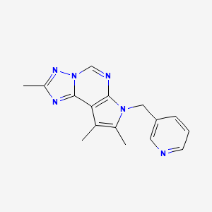 2,8,9-trimethyl-7-(3-pyridinylmethyl)-7H-pyrrolo[3,2-e][1,2,4]triazolo[1,5-c]pyrimidine