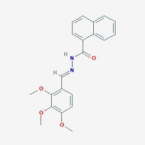 molecular formula C21H20N2O4 B448674 N'-(2,3,4-trimethoxybenzylidene)-1-naphthohydrazide 