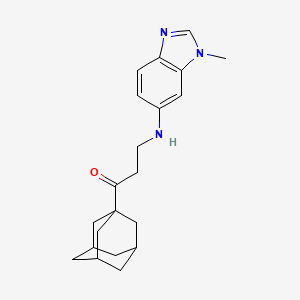 1-(1-adamantyl)-3-[(1-methyl-1H-benzimidazol-6-yl)amino]-1-propanone