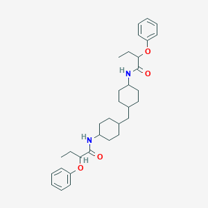 molecular formula C33H46N2O4 B448677 2-phenoxy-N-[4-({4-[(2-phenoxybutanoyl)amino]cyclohexyl}methyl)cyclohexyl]butanamide 