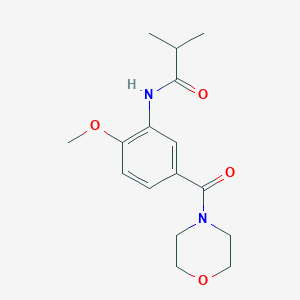 N-[2-methoxy-5-(4-morpholinylcarbonyl)phenyl]-2-methylpropanamide