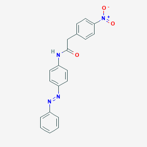 2-{4-nitrophenyl}-N-[4-(phenyldiazenyl)phenyl]acetamide