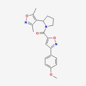 4-{1-[3-(4-Methoxyphenyl)-1,2-oxazole-5-carbonyl]pyrrolidin-2-YL}-3,5-dimethyl-1,2-oxazole