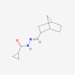 molecular formula C12H18N2O B448681 N'-(bicyclo[2.2.1]hept-2-ylmethylene)cyclopropanecarbohydrazide 
