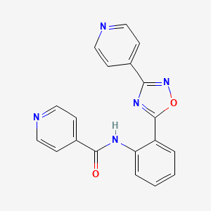 N-{2-[3-(pyridin-4-yl)-1,2,4-oxadiazol-5-yl]phenyl}pyridine-4-carboxamide