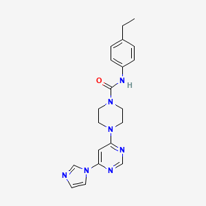 N-(4-ethylphenyl)-4-[6-(1H-imidazol-1-yl)-4-pyrimidinyl]-1-piperazinecarboxamide