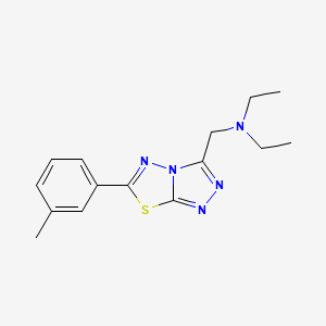 N-ethyl-N-{[6-(3-methylphenyl)[1,2,4]triazolo[3,4-b][1,3,4]thiadiazol-3-yl]methyl}ethanamine