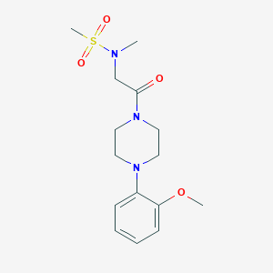 N-[2-[4-(2-methoxyphenyl)piperazin-1-yl]-2-oxoethyl]-N-methylmethanesulfonamide