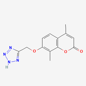 molecular formula C13H12N4O3 B4486864 4,8-dimethyl-7-(1H-tetrazol-5-ylmethoxy)-2H-chromen-2-one 