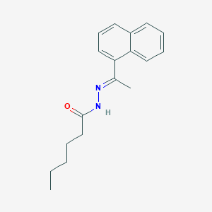 molecular formula C18H22N2O B448687 N'-[1-(1-naphthyl)ethylidene]hexanohydrazide 