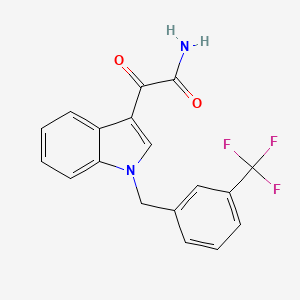 2-oxo-2-{1-[3-(trifluoromethyl)benzyl]-1H-indol-3-yl}acetamide