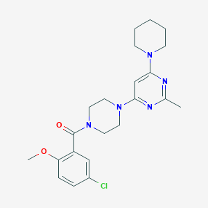 4-[4-(5-Chloro-2-methoxybenzoyl)piperazin-1-YL]-2-methyl-6-(piperidin-1-YL)pyrimidine