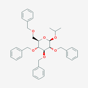 molecular formula C37H42O6 B044872 异丙基 2,3,4,6-四-O-苄基-b-D-吡喃葡萄糖苷 CAS No. 114967-51-0