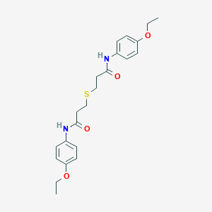 molecular formula C22H28N2O4S B448723 3-{[3-(4-ethoxyanilino)-3-oxopropyl]sulfanyl}-N-(4-ethoxyphenyl)propanamide 