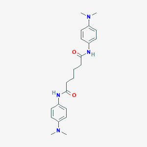 molecular formula C22H30N4O2 B448725 N,N'-bis[4-(dimethylamino)phenyl]hexanediamide 