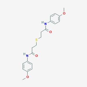 3-{[3-(4-methoxyanilino)-3-oxopropyl]sulfanyl}-N-(4-methoxyphenyl)propanamide
