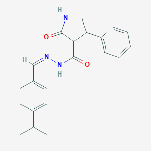 N'-(4-isopropylbenzylidene)-2-oxo-4-phenyl-3-pyrrolidinecarbohydrazide