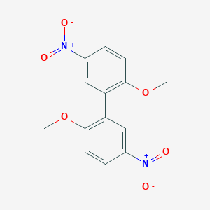 B044874 1-Methoxy-2-(2-methoxy-5-nitrophenyl)-4-nitrobenzene CAS No. 81763-59-9
