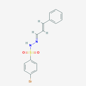 molecular formula C15H13BrN2O2S B448750 4-bromo-N'-[(1E,2E)-3-phenylprop-2-en-1-ylidene]benzenesulfonohydrazide 